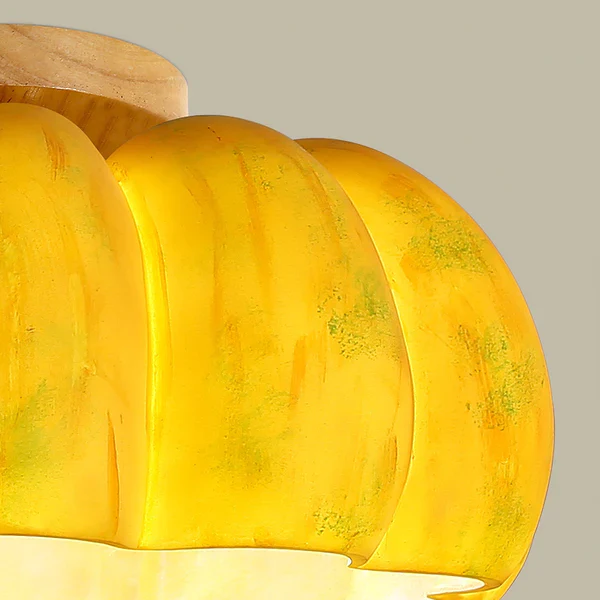 Yellow Pumpkin Ceiling Light - Image 8